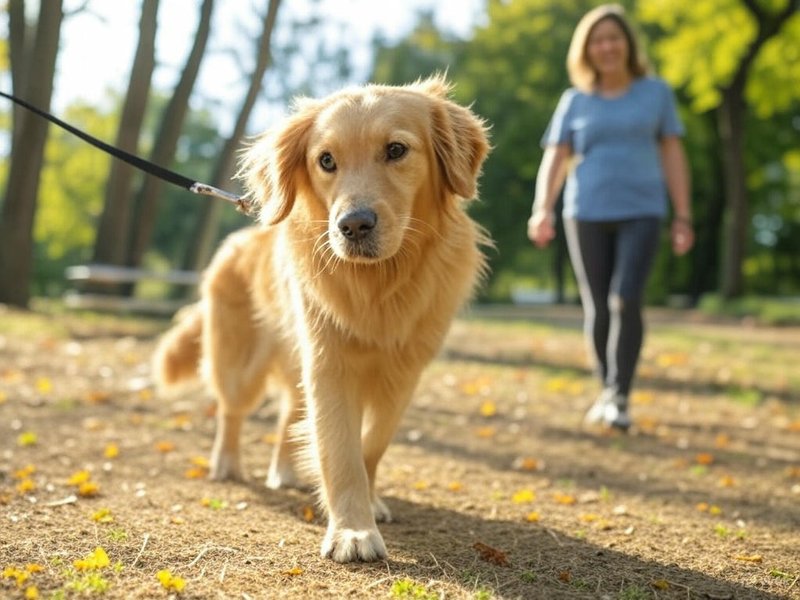 Dog on Leash